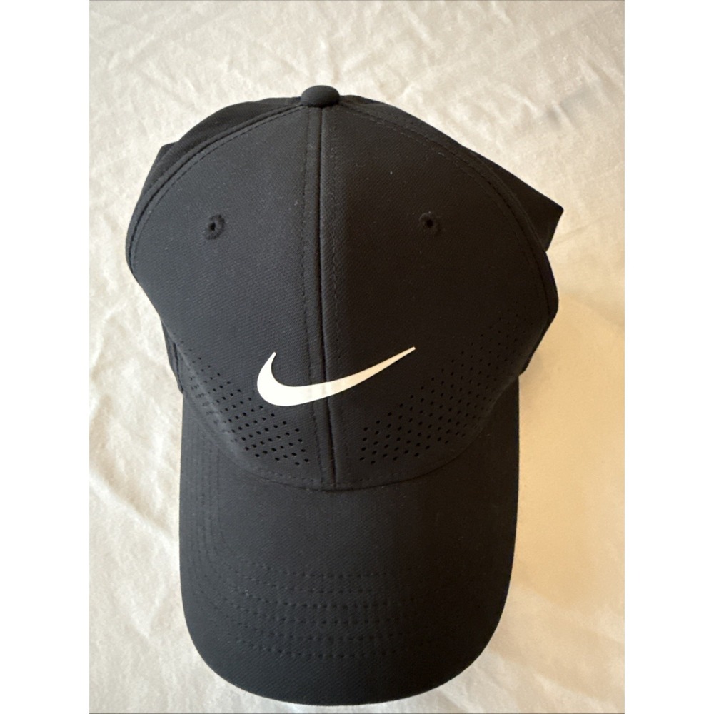 Nike Dri-Fit ADV Swoosh Flex Rise Cap Golf Black FB5633-010 Adult M/L
